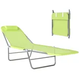 Outsunny Gartenliege 182 x 56 x 25 cm Grün