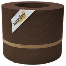 zaunzu® Sichtschutzstreifen Rille PP 26 x 19 x 0,1 cm Braun Metall 1 St.