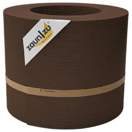 zaunzu® Sichtschutzstreifen Rille PP 26 x 19 x 0,1 cm Braun Metall 1 St.