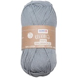 Glorex  Glorex 5 1004 16 - Cotton 100 % Baumwolle, vielseitig einsetzbar zum Stricken, Häkeln und Basteln, sehr gute Qualität, weich und waschbar, 50 g, ca. 170 m, grau