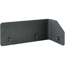 Beliani Schreibtischtrennwand FOLDY 120 x 50 cm Dunkelgrau