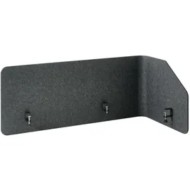 Beliani Schreibtischtrennwand FOLDY 120 x 50 cm Dunkelgrau