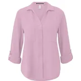 QS Langarmbluse mit Turn-up Rosa 38