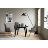 Stressless® Polsterstuhl Laurel, High Back mit Armlehne, Größe L, mit schräggestellten Beinen in Eiche grau