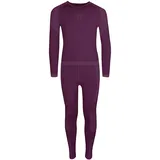 Trollkids Hemsedal Funktionsunterwäsche-set - Plum - 110 cm