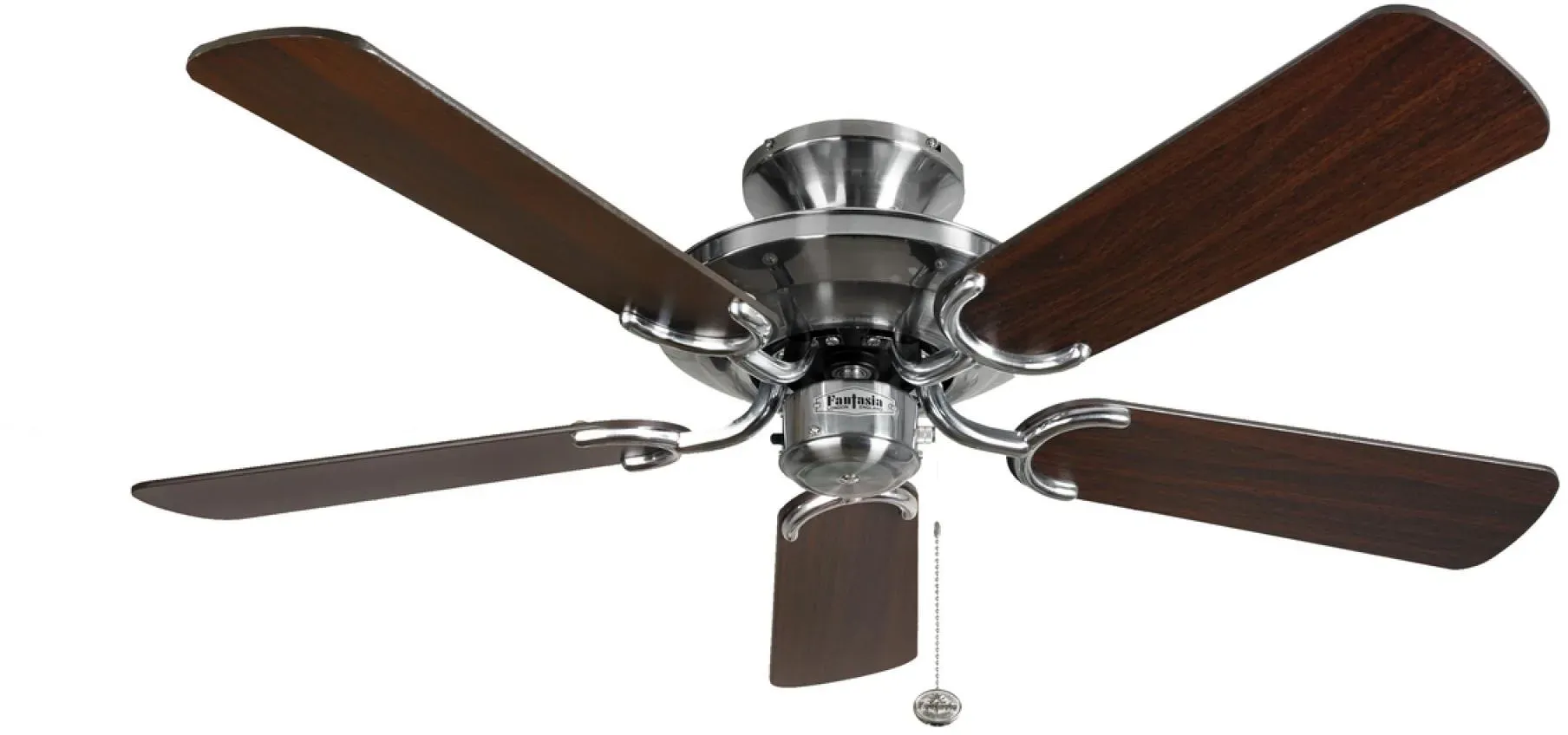 Deckenventilator Mayfair Edelstahl / Eiche 107 cm