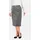 GOLDNER Bleistiftrock Damen Meliert Silber 19