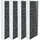 Allspares Aktivkohlefilter-Set 2 Stück 338x123x42 mm Silber/Schwarz
