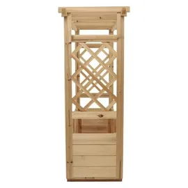hardin 1fachgut Pflanzkasten mit Rankgitter 98 x 34 x 104 cm Natur