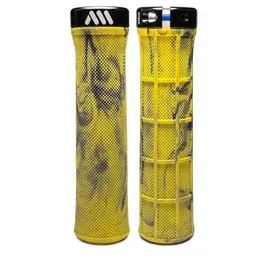 ALL MOUNTAIN STYLE Berm Griffe Fahrradgriffe gelb camo 135 mm