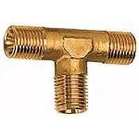 Riegler T-Stück, außen/außen/außen, R 1/4, SW 13, Messing blank