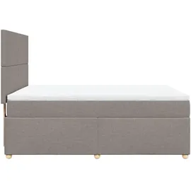 vidaXL Boxspringbett 140 x 200 cm Taupe