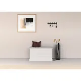 Home Affaire Sitztruhe HOME AFFAIRE "Liotta", weiß, B:80cm H:45cm T:45cm, Massivholz, Sitzbänke, Truhe mit Stauraum