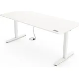 Yaasa Schreibtisch 160 x 80 cm Weiß