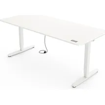 Yaasa Schreibtisch 160 x 80 cm Weiß