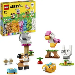 LEGO® Konstruktionsspielsteine »Kreative Tiere (11034), LEGO Classic«, (450 St.), Made in Europe LEGO® bunt