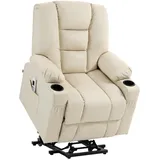 Homcom Fernsehsessel mit Aufstehhilfe Elektrisch, Relaxsessel mit USB-Schnittstelle,