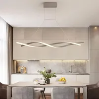 Moderne LED Pendelleuchte esszimmer, LED Dimmbar Wohnzimmer Hängelampe Moderne Hängeleuchte mit Fernbedienung, Esszimmerlampe hängend Höhenverstellbar für Küche Büro Deckenlampe (Grau, 80 cm)