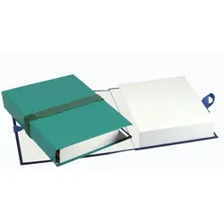 Exacompta Dokumentenmappe mit Balacroneinband, mit Klettverschlussband, 24x32cm für DIN A4