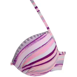 VENICE BEACH Push-Up-Bikini Damen lachs-bedruckt Gr.36 Cup B