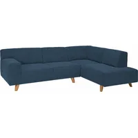 Tom Tailor HOME Ecksofa »NORDIC PURE«, mit Ottomane, im Retrolook, Füße Buche natur blau