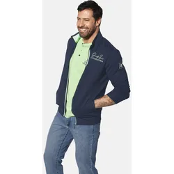 Sweatjacke JAN VANDERSTORM "Sweatjacke JAVALD", Herren, Gr. 5XL, blau (dunkelblau), Obermaterial: 100% Baumwolle CO., Sweatjacken Sweatjacke