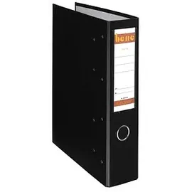 BENE Doppelordner schwarz Karton 7,5 cm