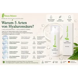 Natura Balance 5 fach Hyaluron Hyaluronsäure Serum Gel 50 ml