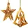 SIKORA Christbaumschmuck SIKORA OH-SET1 Baumschmuck Olivenholz Anhänger aus Bethlehem 3D-ORNAMENTE 2er Set