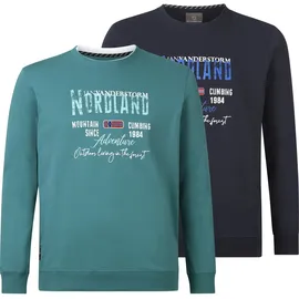Jan Vanderstorm Doppelpack Sweatshirt Petrol 62