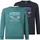 Jan Vanderstorm Doppelpack Sweatshirt Petrol 62