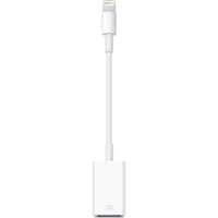 Apple iPad Adapter [1x Lightning-Stecker - 1x USB 2.0 Buchse A] 0.10m Weiß