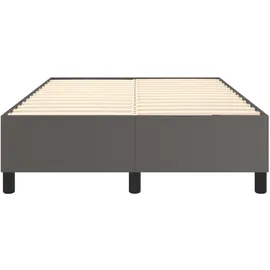 vidaXL Grau 120x200 cm Kunstleder