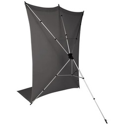 Rollei X-Drop Hintergrundstativ + Hintergrund 3,0m grau