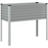 vidaXL Pflanzkübel Grau 100x41x90 cm Stahl