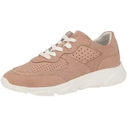 SANSIBAR Damen Echtleder-Schuhe stylische Sneaker Freizeit-Schuhe 1047808 Rosa - 38