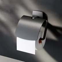 AM.PM Toilettenpapierhalter mit Deckel Gem Schwarz