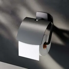 AM.PM Toilettenpapierhalter mit Deckel Gem Schwarz