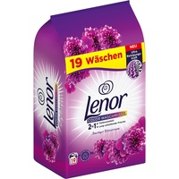 Lenor Color Waschmittel Pulver, Waschpulver, 19 Waschladungen, Amethyst Blütentraum mit Ultra Reinigungskraft (1.235 kg)