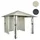 MCW Pergola MCW-J63, Garten Pavillon, Terrassenüberdachung mit Seitenwand 3x3m - Anthrazit,