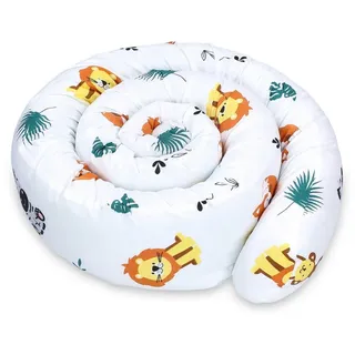 Totsy Baby Seitenschläferkissen Bettschlange Body Pillow 150 cm Baumwolle - Kopfkissen lang Bettrolle Schlafkissen Nackenrolle Kissen Safari