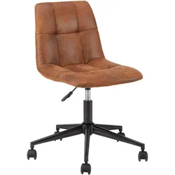 Drehstuhl Clelie Braun Mikrofaser