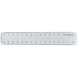 Lineal Plastik 15cm transparent M100583