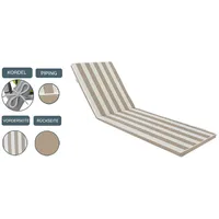 Sansibar Gartenauflage Gartenliege (LBH 190x60x5 cm) - braun -