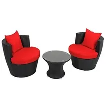 Garden Pleasure Linz Lounge-Set schwarz