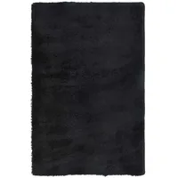 vidaXL Teppich Shaggy Hochflor NAVARRA Schwarz 130x200 cm Polyester