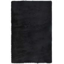 vidaXL Teppich Shaggy Hochflor NAVARRA Schwarz 130x200 cm Polyester