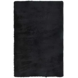 vidaXL Teppich Shaggy Hochflor NAVARRA Schwarz 130x200 cm Polyester