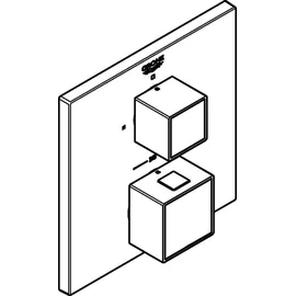 Grohe Grohtherm Cube Duschthermostat für 1 Verbraucher Chrom 24153000