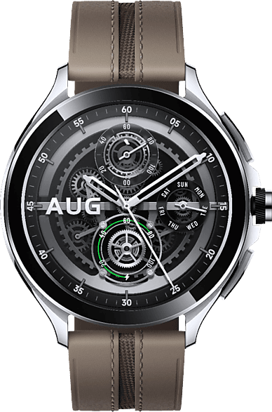 XIAOMI Watch 2 Pro, BT Smartwatch Aluminium Fluorkautschuk/Leder, 22 mm, Silver